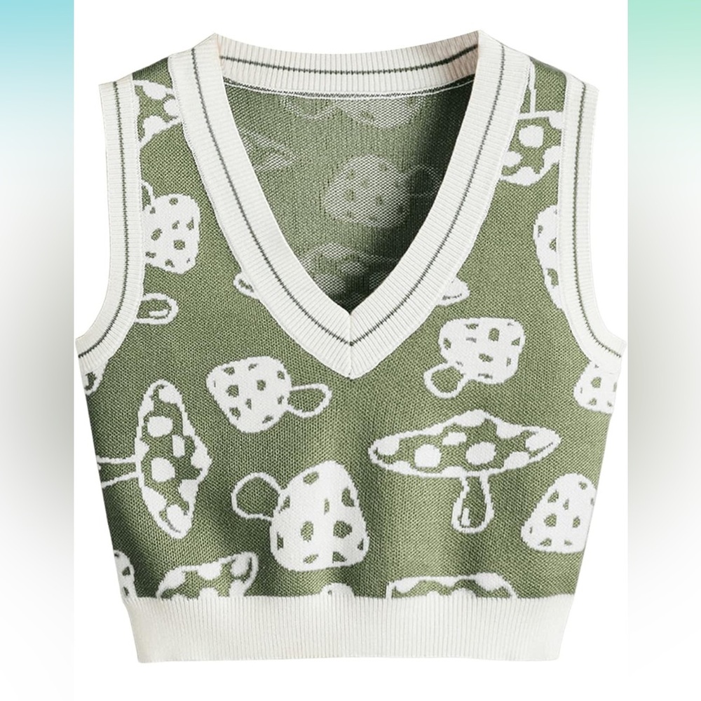 SweatyRocks Women's Sleeveless V Neck Knit Sweater Vest